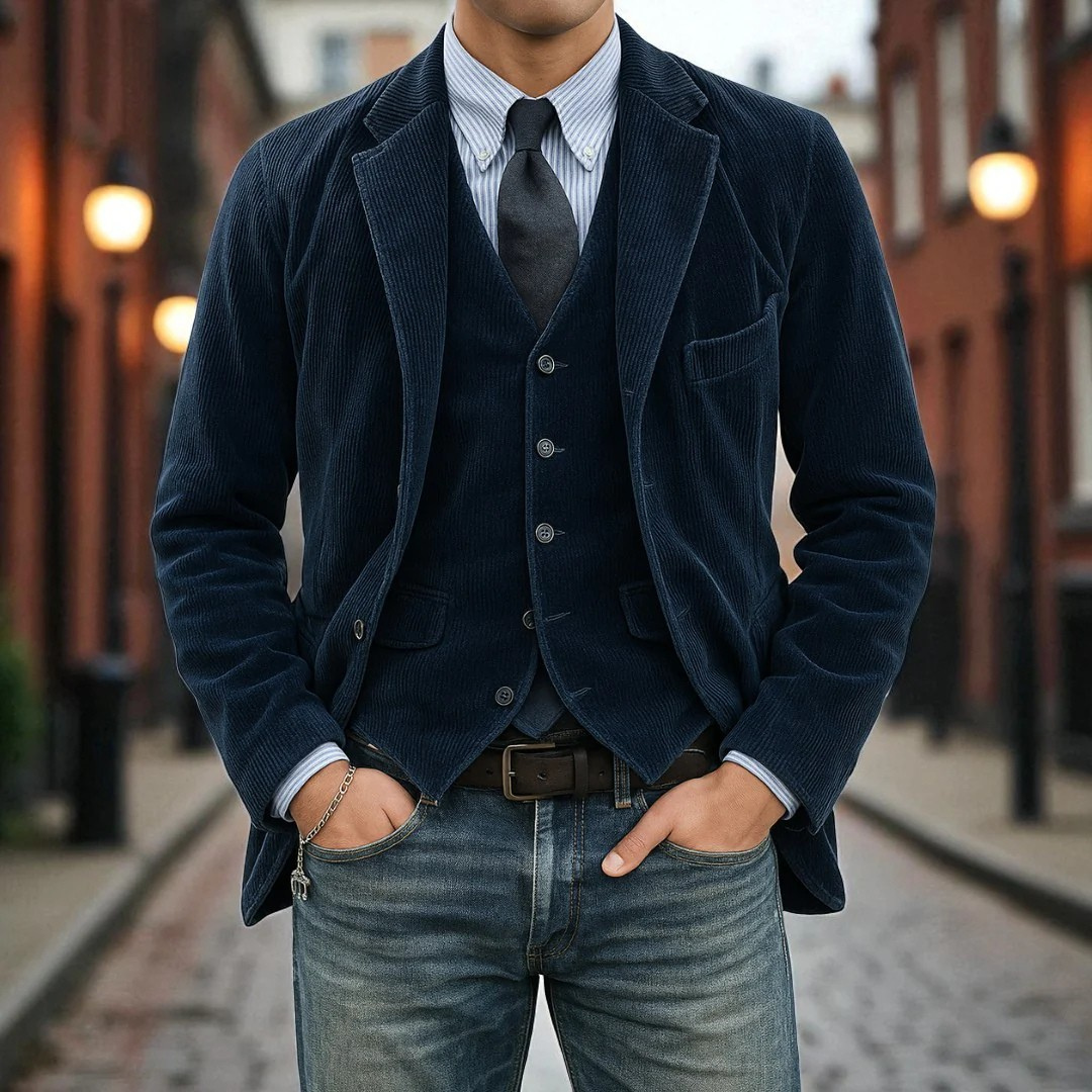 Tommy™ | Conjunto de 2 Piezas: Blazer y Chaleco