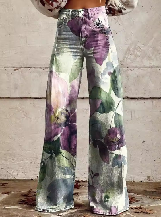 SYLVIE | Boho Vintage Trousers with a Unique and Elegant Design