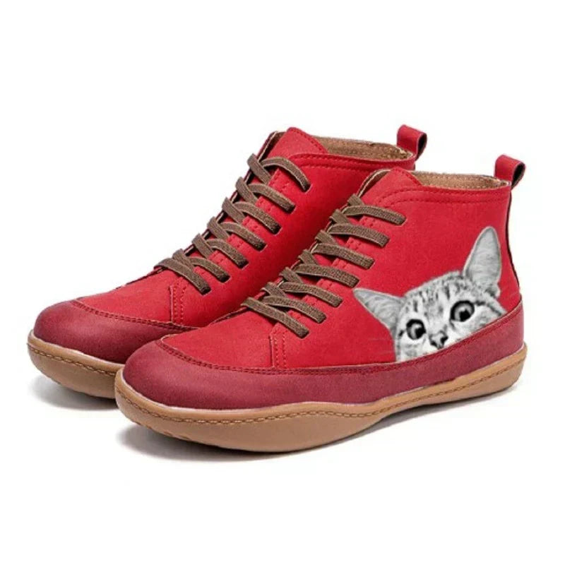 Whiskers™ | Botines de piel para amantes de los gatos