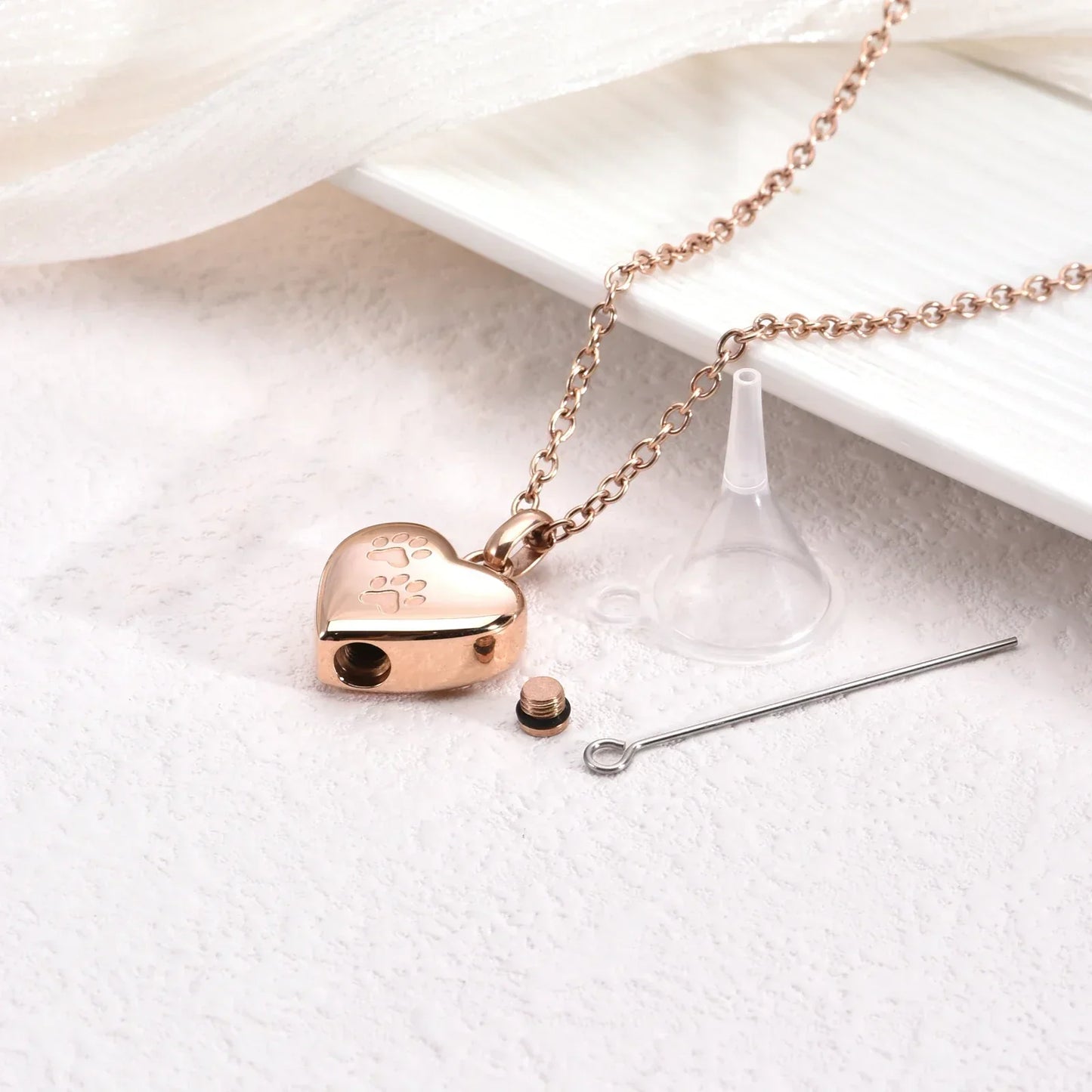 Galiana™ | Heart-Shaped Fingerprint Urn Necklace