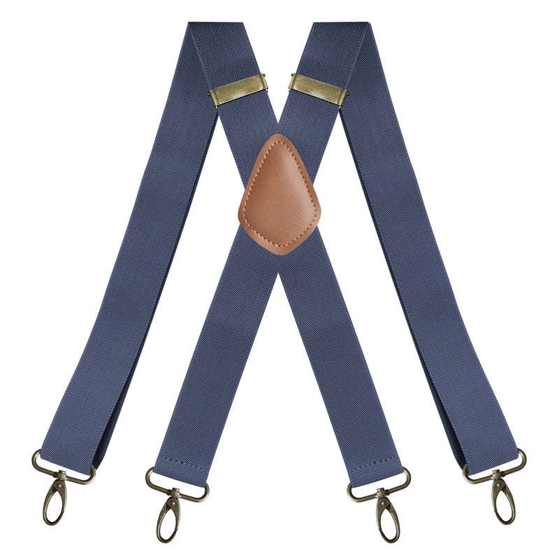 Universal, Highly Elastic X-Shaped Suspenders