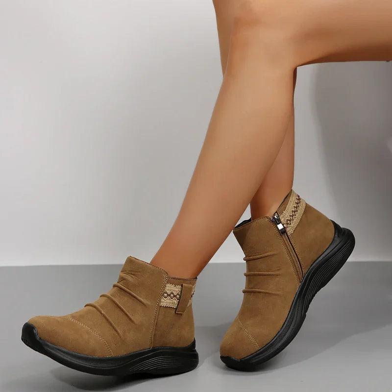 Aria | Women’s Zip-On Casual Ankle Boots