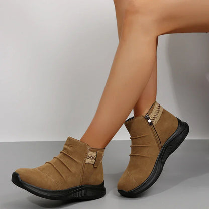 Aria | Women’s Zip-On Casual Ankle Boots