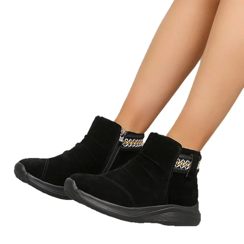 Aria | Women’s Zip-On Casual Ankle Boots