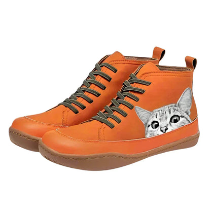Whiskers™ | Botines de piel para amantes de los gatos
