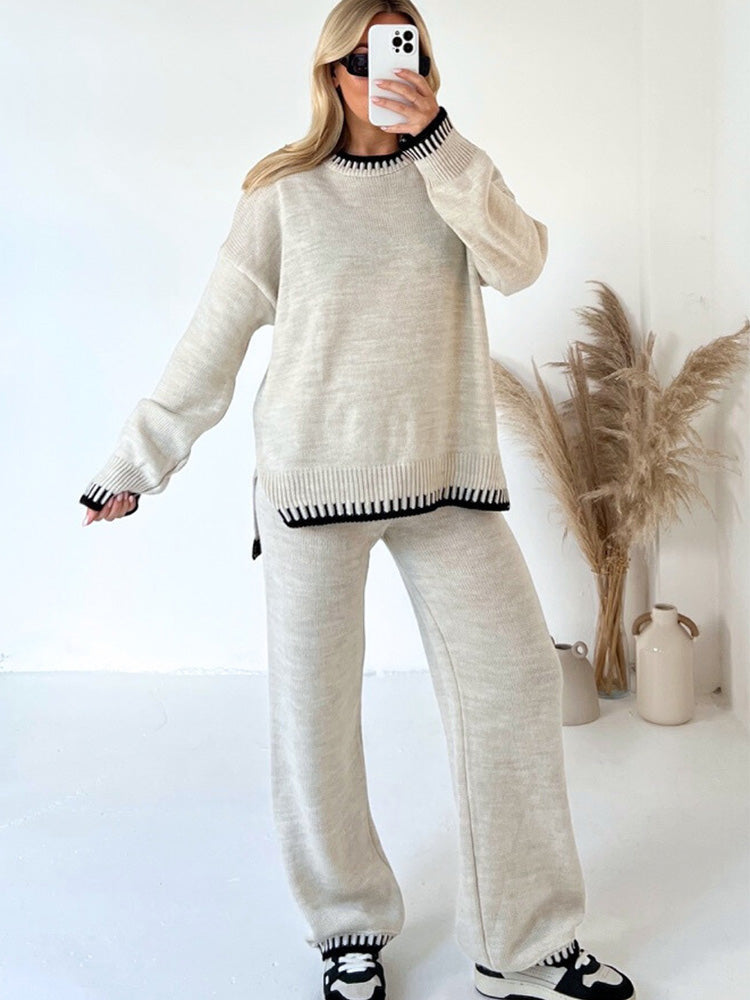 Cozy Contrast Knit Co‑Ord