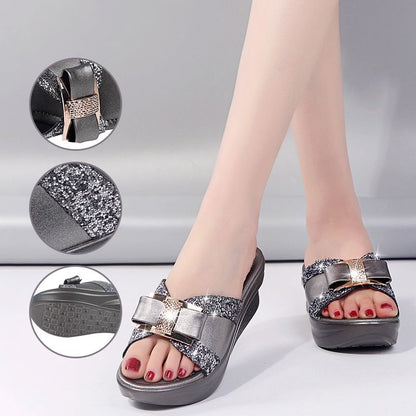 🌸Sandals with Slanted Heel Lifting 5.5 CM