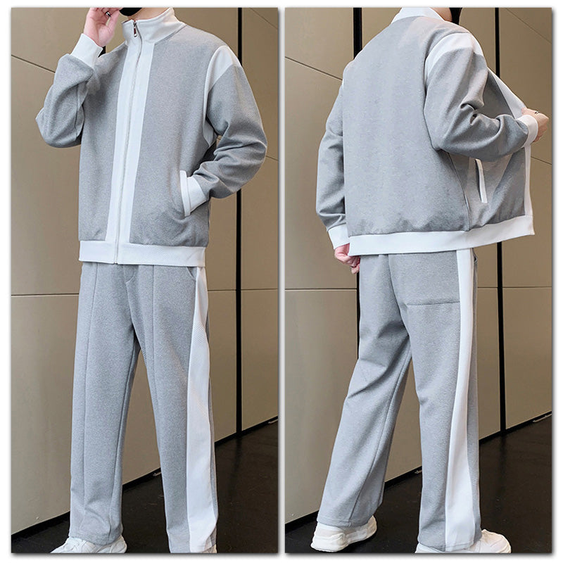 Casual 2 Piece Contrast Sport Jogging Tracksuits Set (50% off)🔥Free UK Shipping