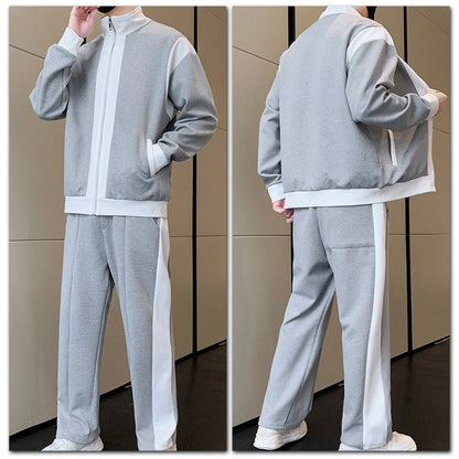 Casual 2 Piece Contrast Sport Jogging Tracksuits Set (50% off)🔥Free UK Shipping