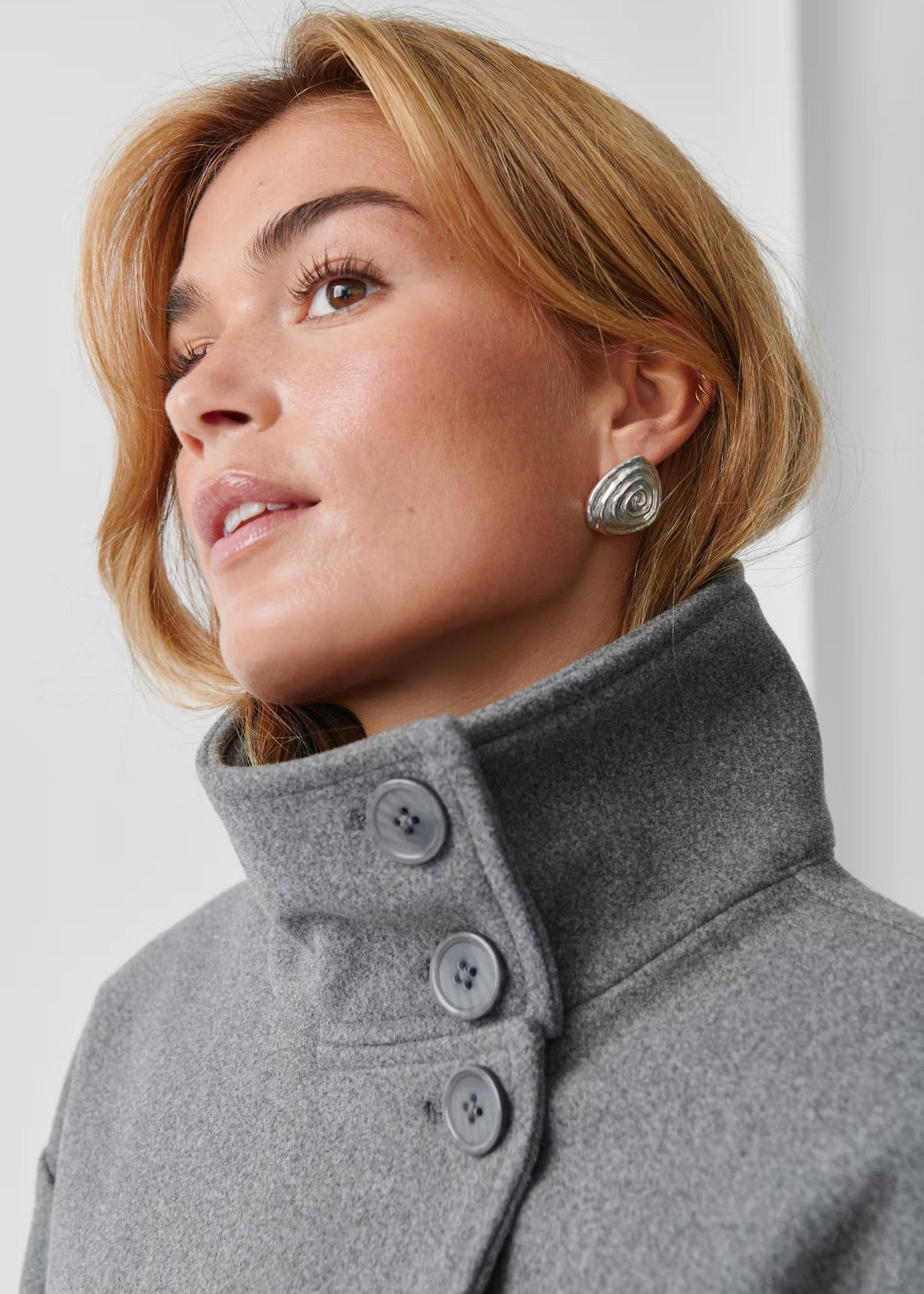 Clarissa Wool Coat High Neck