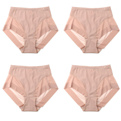 Braguitas moldeadoras de cintura alta de seda helada sin costuras