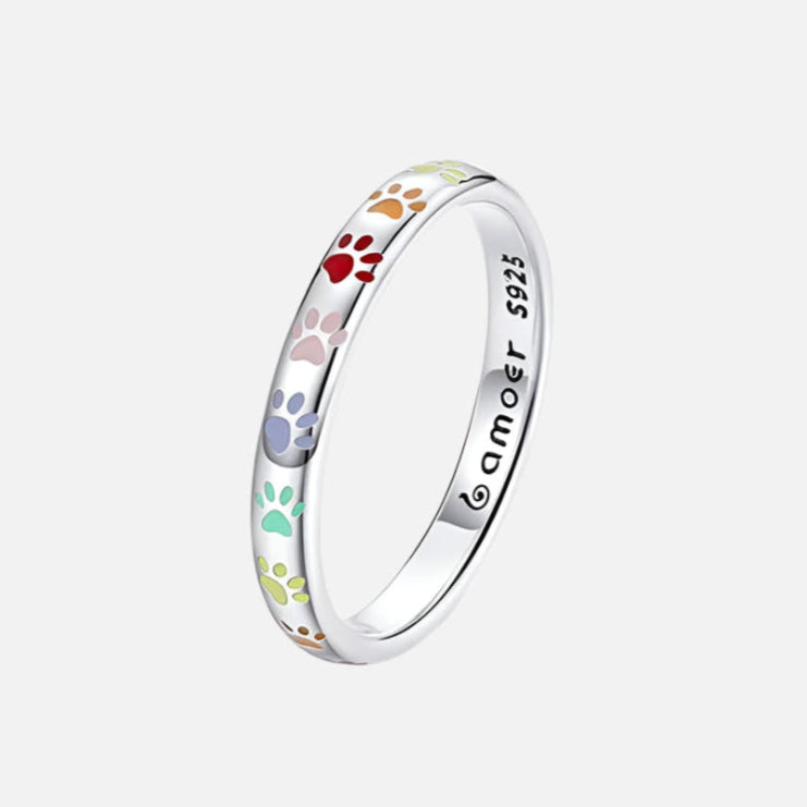 Ilduara™ | Anillo de plata con huella dactilar