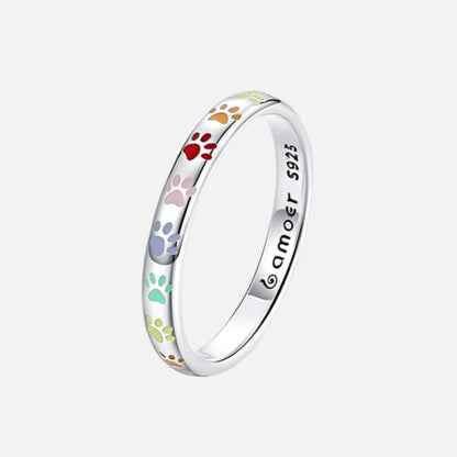 Ilduara™ | Anillo de plata con huella dactilar