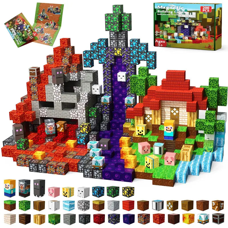 PixelBricks – Magnetyczne Klocki Konstrukcyjne 100 elementów + Bonusy Gratis