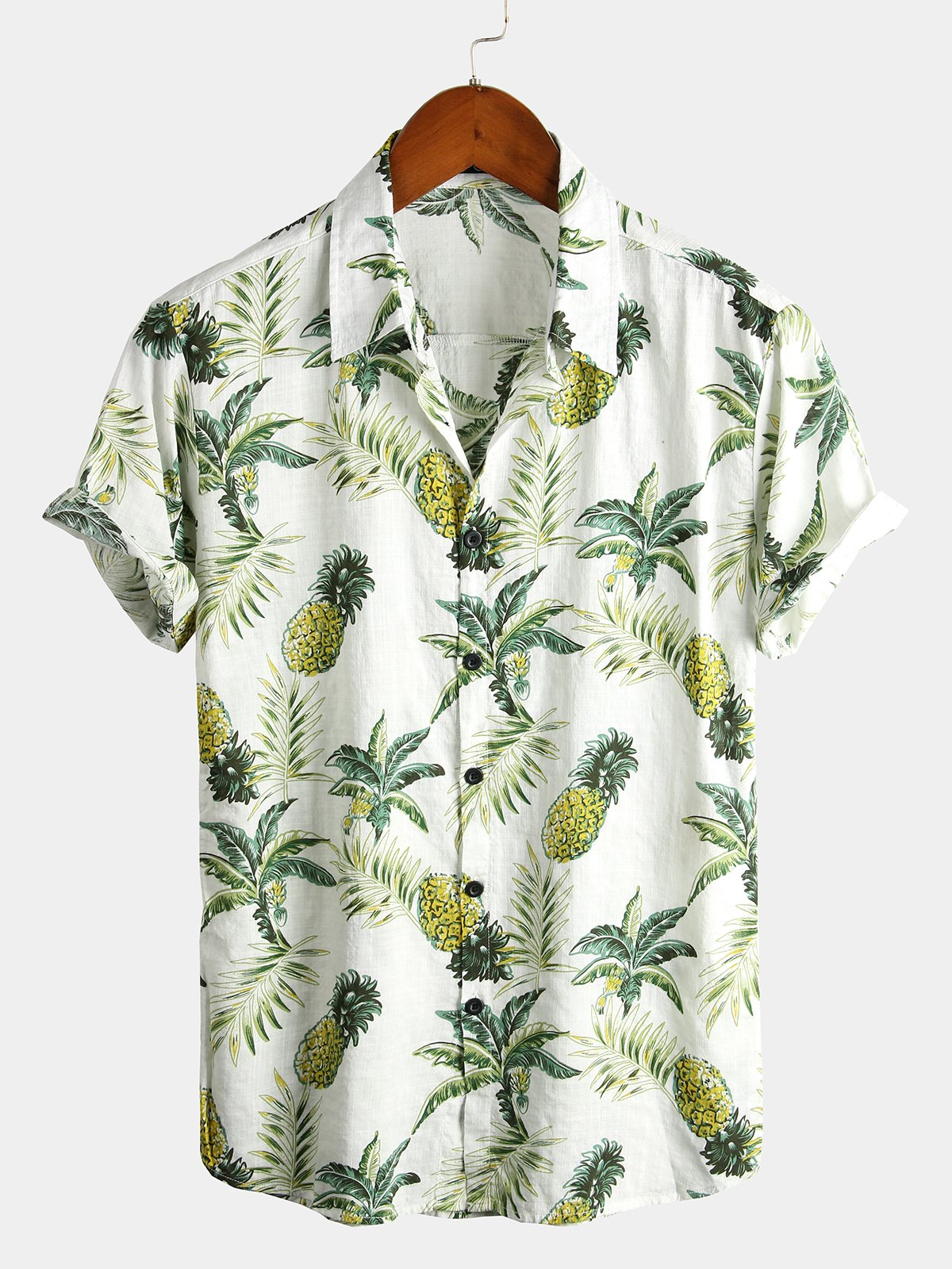 Camisa de playa de piña para hombre