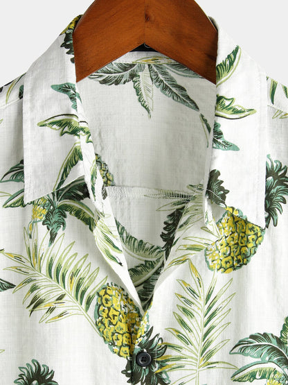 Camisa de playa de piña para hombre