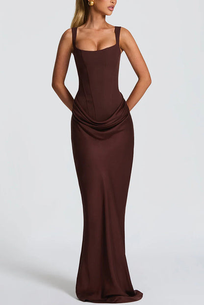 Leonor | Square Neck Maxi Dress