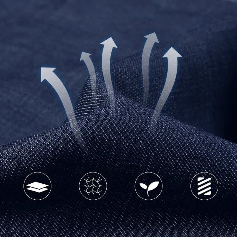 👖Men's High-Waisted Straight Jeans