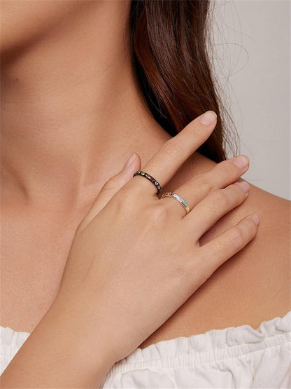 Ilduara™ | Anillo de plata con huella dactilar