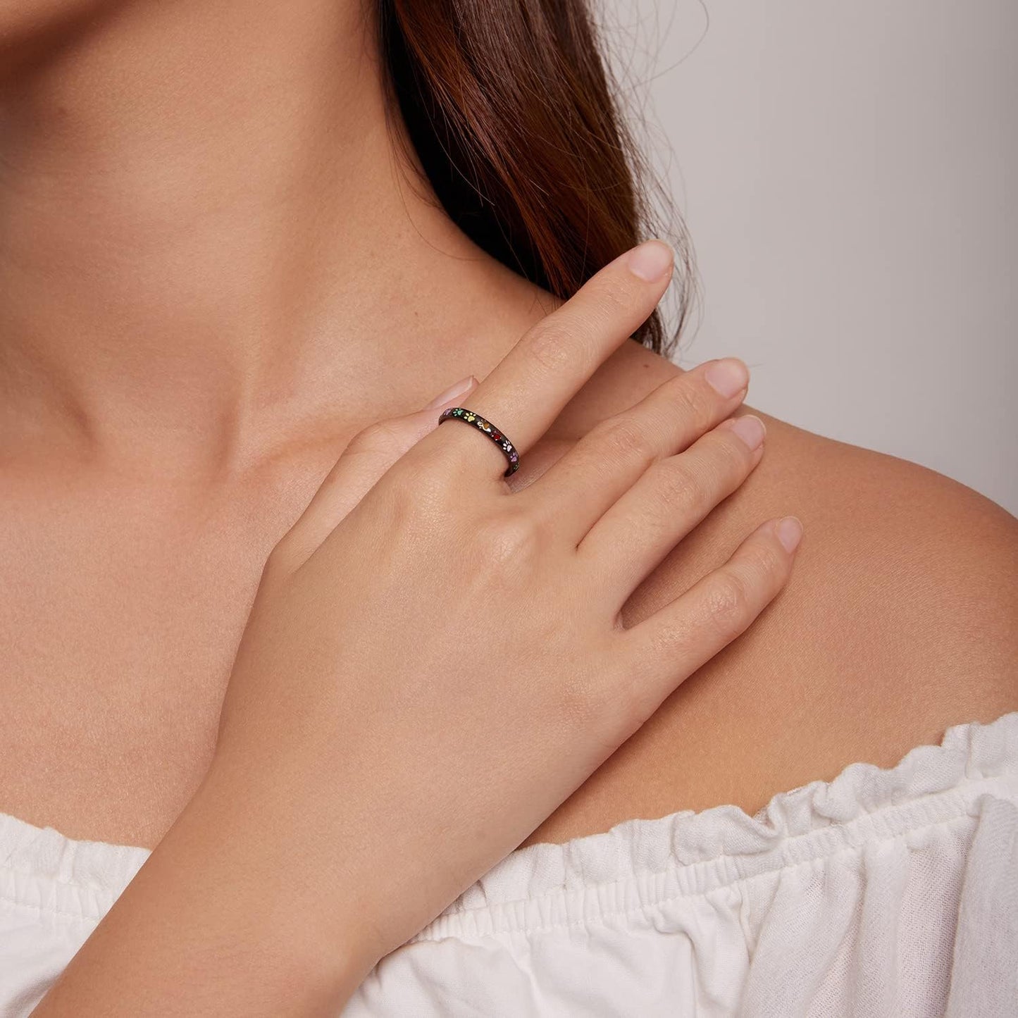 Ilduara™ | Anillo de plata con huella dactilar