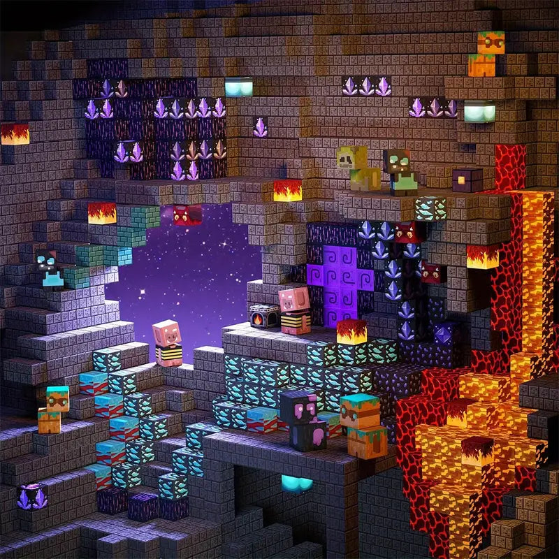 PixelBricks – Wulkaniczny Zestaw 100 elementów + Bonusy Gratis