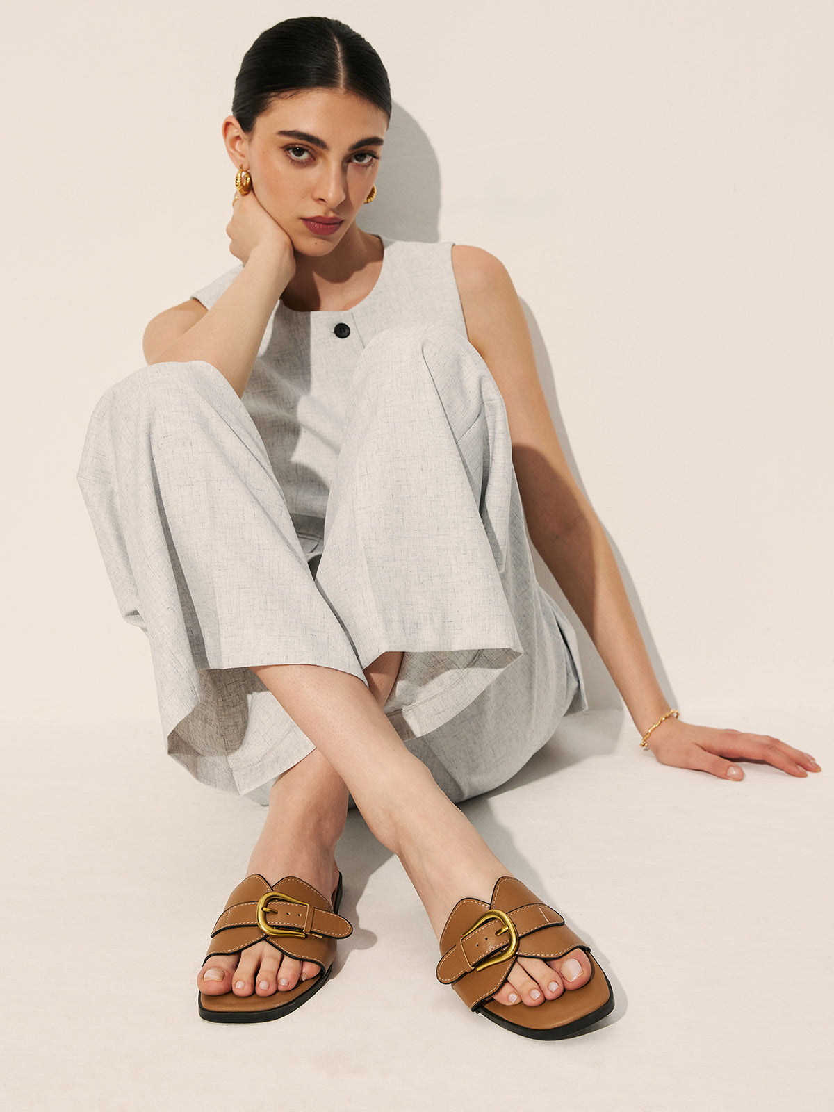 Tanja | Leren Slippers