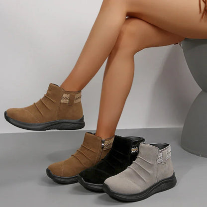 Aria | Women’s Zip-On Casual Ankle Boots