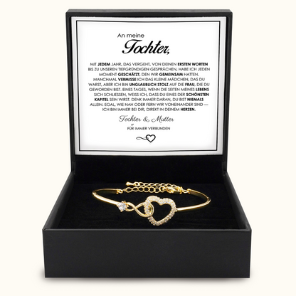 Pulsera Corazón Infinito "Conectados para siempre"