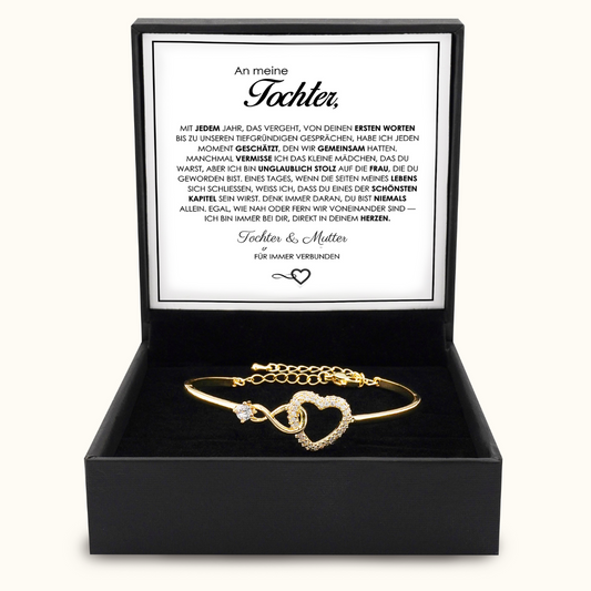 Pulsera Corazón Infinito "Conectados para siempre"