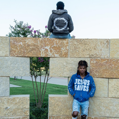 Sudadera unisex con capucha Jesús salva