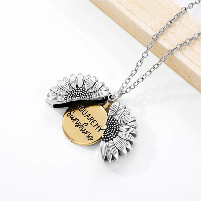 Collar de acero inoxidable "Eres mi sol" 