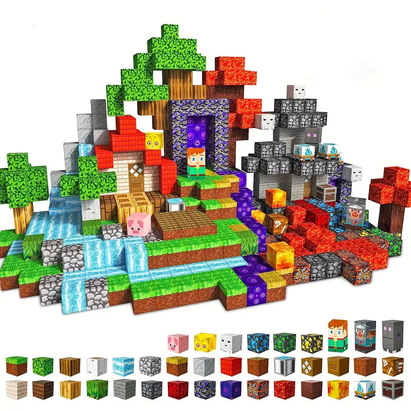 PixelBricks – Magnetyczne Klocki Konstrukcyjne 100 elementów + Bonusy Gratis