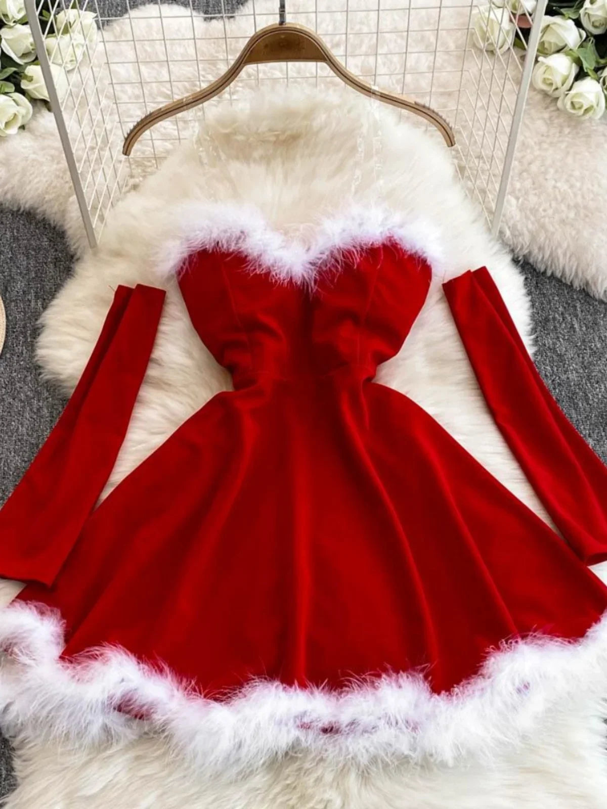 Sofia | Vestido Navideño con Pelo