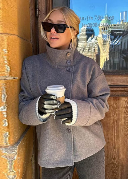 Clarissa Wool Coat High Neck