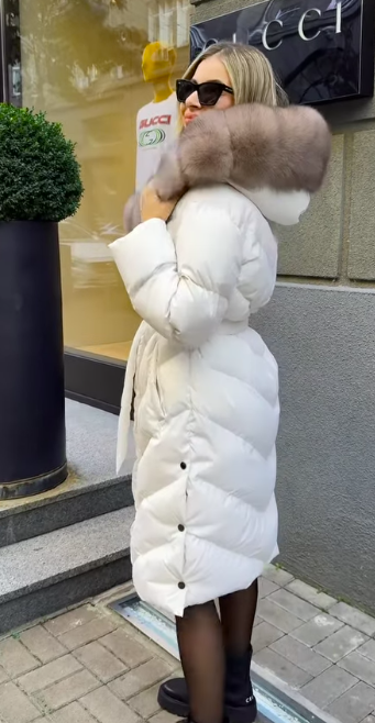 María™ | Abrigo Elegante con Cuello de Pelo Suave