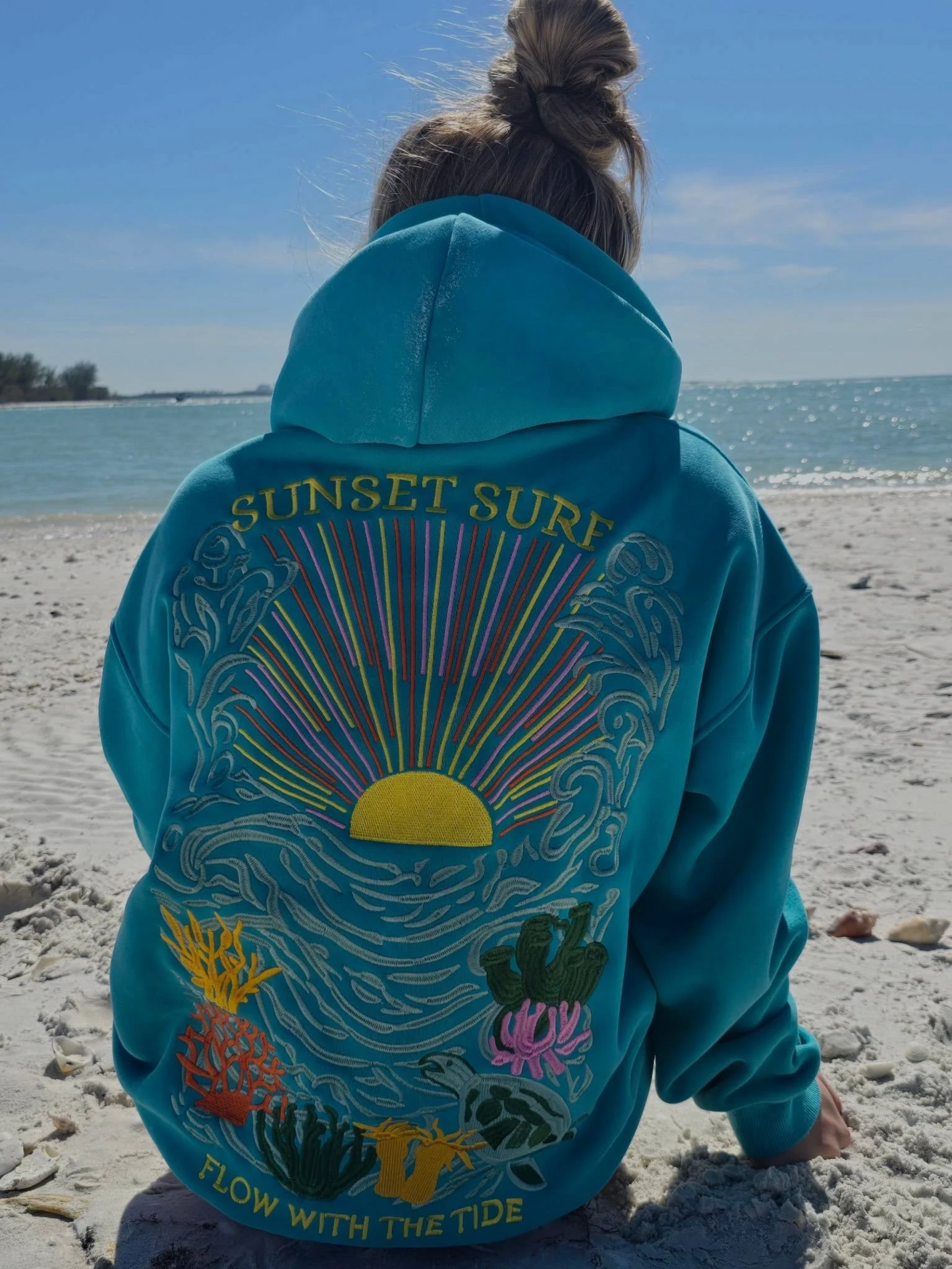 Sudadera con capucha Sunset Surf