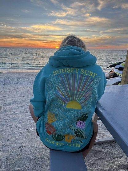 Sudadera con capucha Sunset Surf