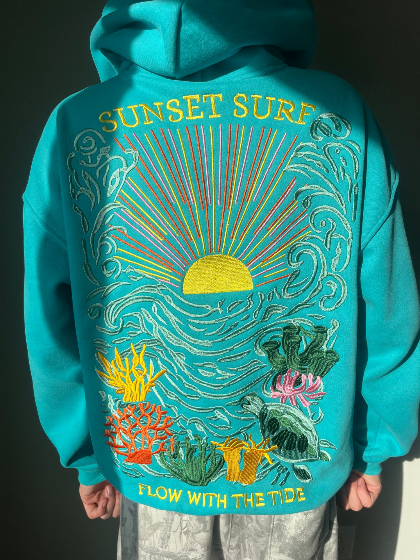 Sudadera con capucha Sunset Surf