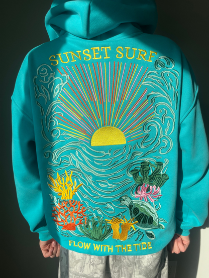 Sudadera con capucha Sunset Surf