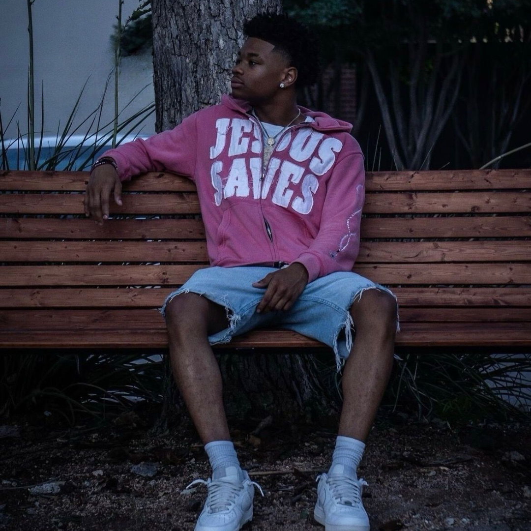 Sudadera unisex con capucha Jesús salva