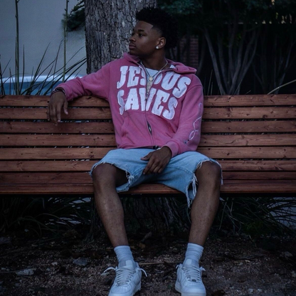 Sudadera unisex con capucha Jesús salva