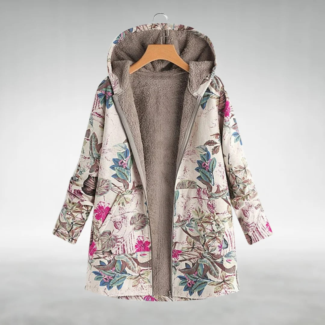 🌸 Fleural™ | Chaqueta polar con estampado floral