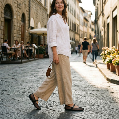 Lina | Mesh Mary Jane Ballet Flats