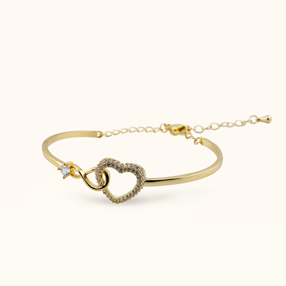 Pulsera Corazón Infinito "Conectados para siempre"