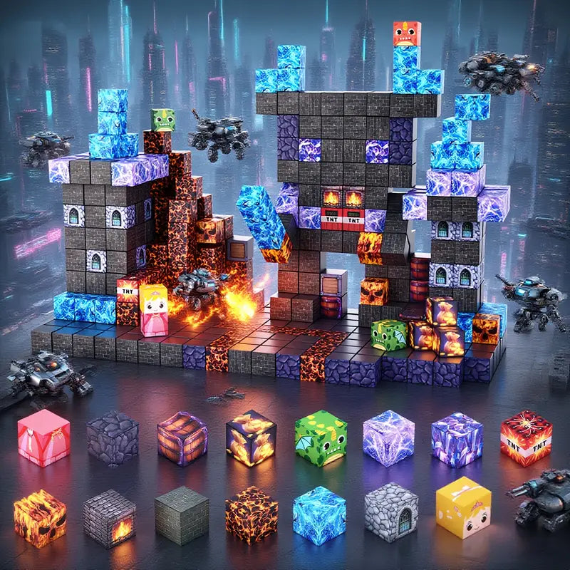 PixelBricks – Wulkaniczna Przygoda 100 elementów + Bonusy Gratis