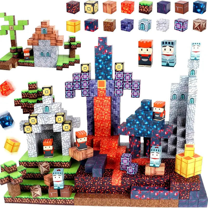 PixelBricks – Magnetyczne Klocki Konstrukcyjne 100 elementów + Bonusy Gratis