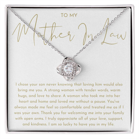 Mother In Law Gift - Love Knot Necklace