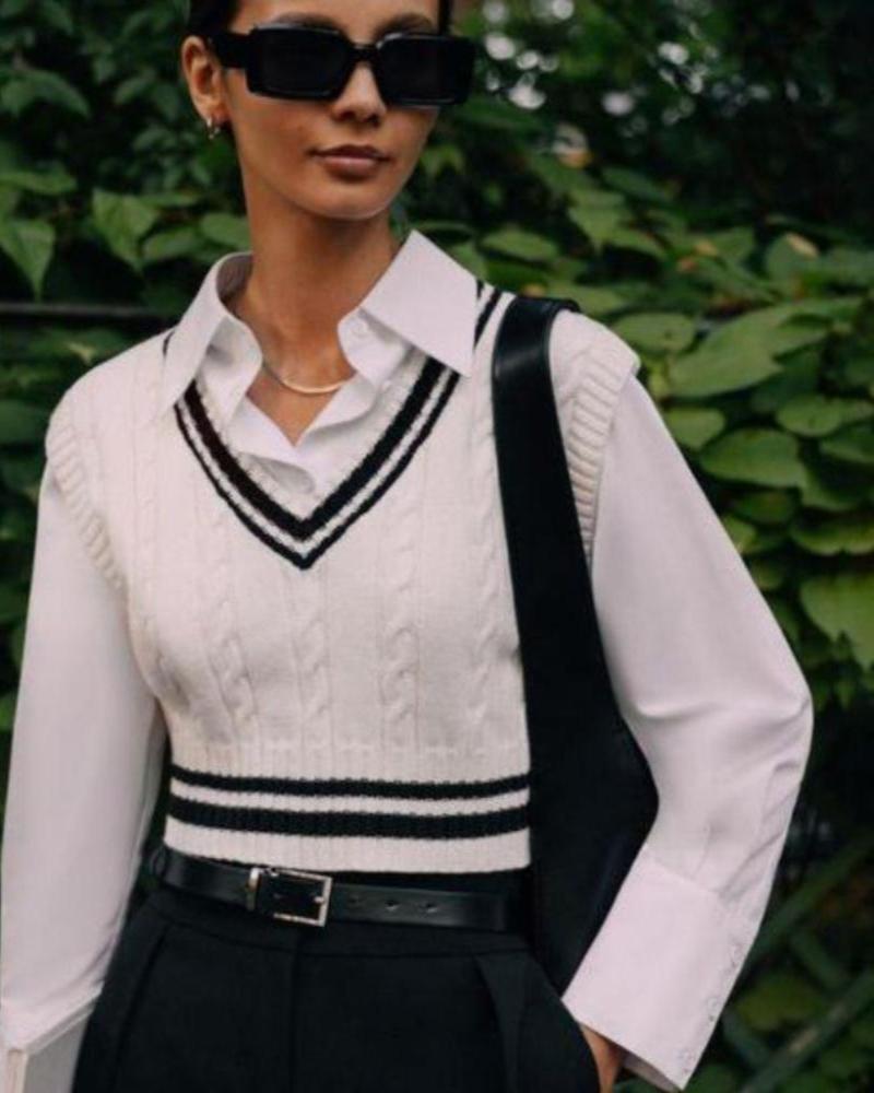 El chaleco tipo suéter Camille