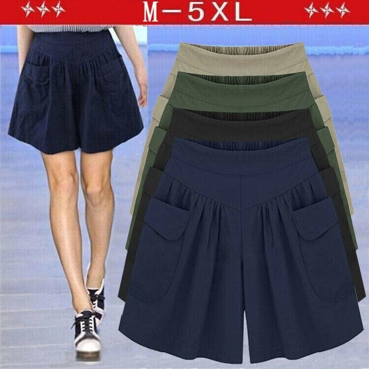 Shorts de playa con cintura elástica