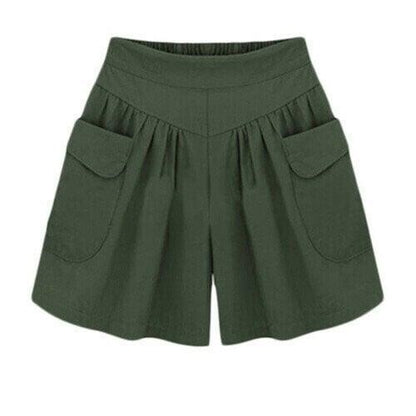 Shorts de playa con cintura elástica